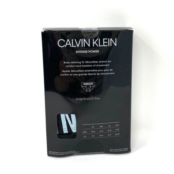 Calvin Klein 3 Hip Brief Microfiber Black Logo Men - Picture 5 of 8